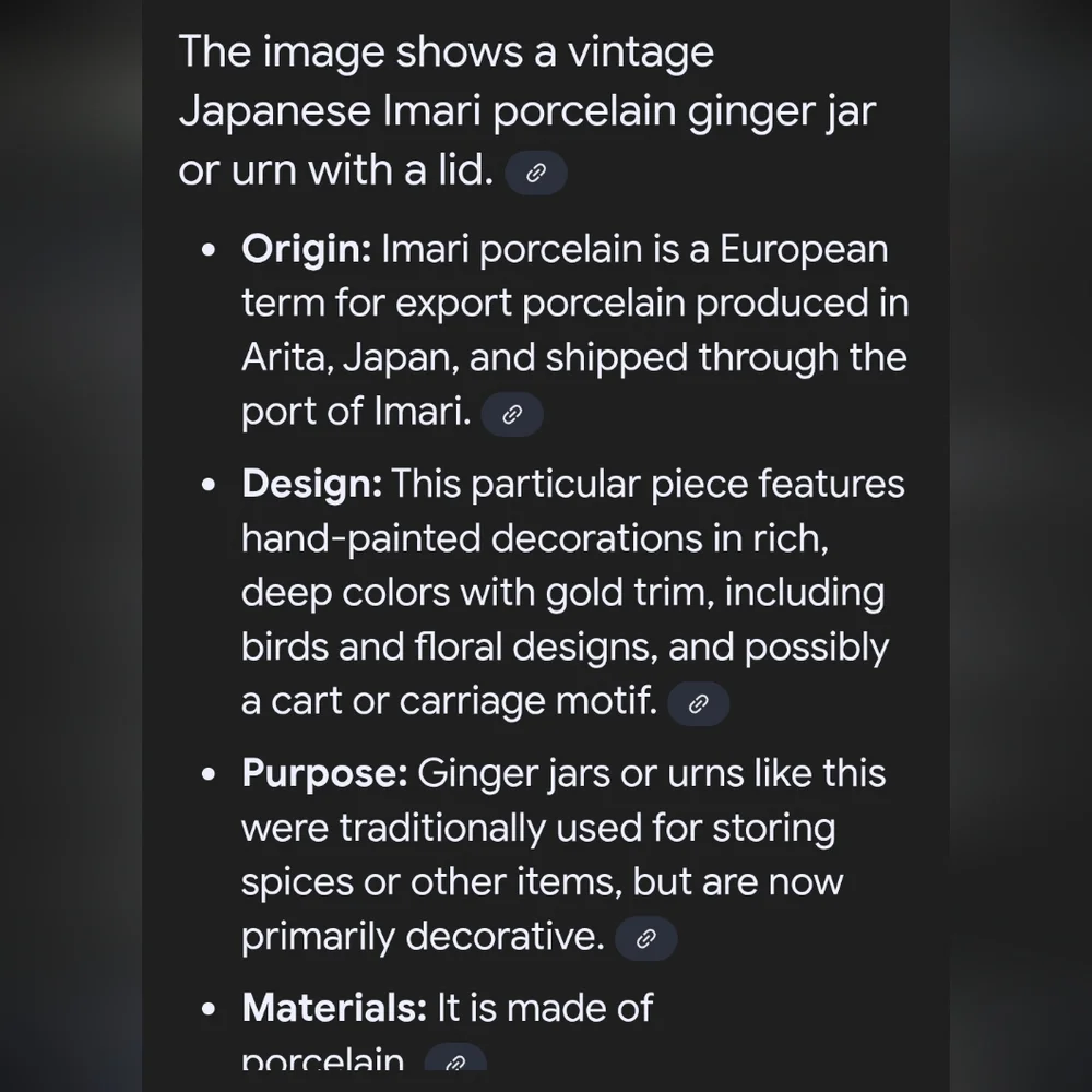 Vintage Japanese Imari hand painted porcelain ginger jar - Picture 14 of 14